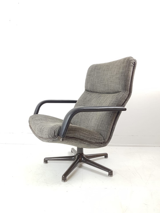 Image 1 of Artifort Drehsessel Grau Braun Melange F154