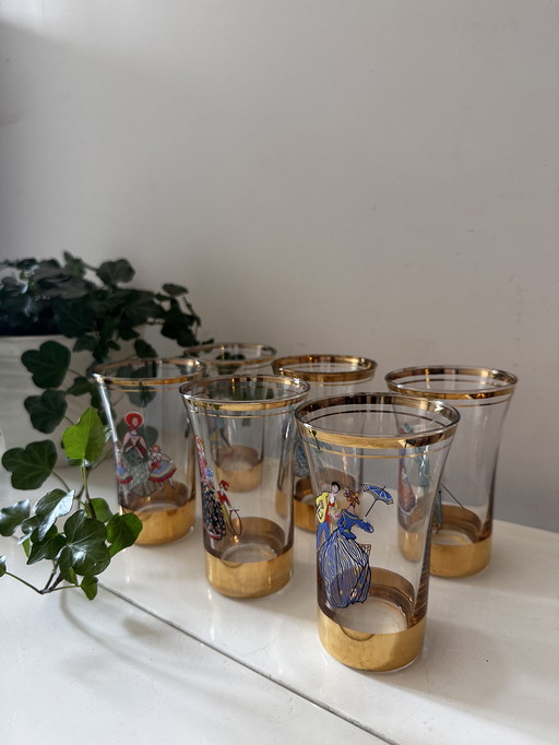 Set of 6 American tumbler glasses