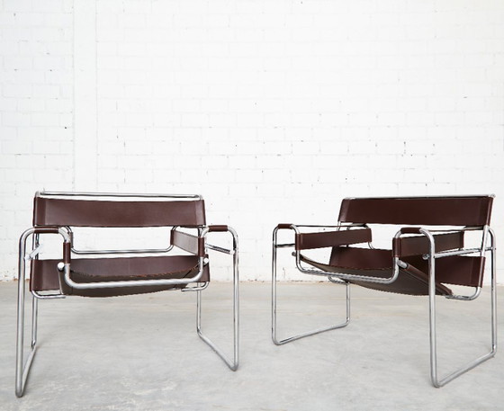 Wassily-Stuhl von Marcel Breuer für Knoll International – Sessel, Leather (photo 17 of 18)