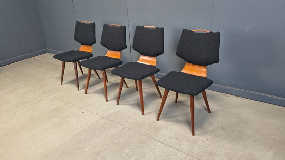 Image 1 of Scandinavische eetkamerstoelen uit het midden van de 20e eeuw, jaren 60.