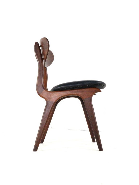 Image 1 of Ensemble de 4 chaises AWA 'Weert' vintage rembourrées