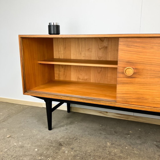 Image 1 of Sideboard by Lothar Wegner, walnut with black formica top, 1960s