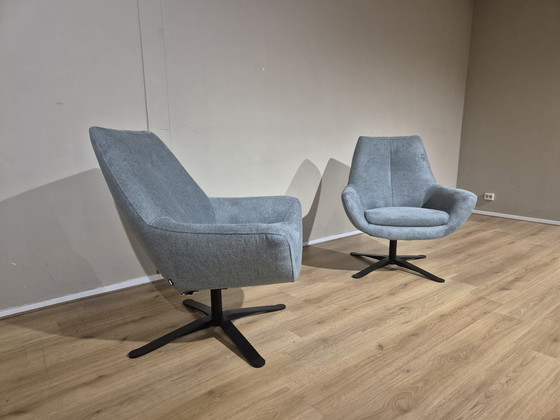 Image 1 of 2x Montel Charles - Poltrona girevole - NUOVA - Tessuto - Design