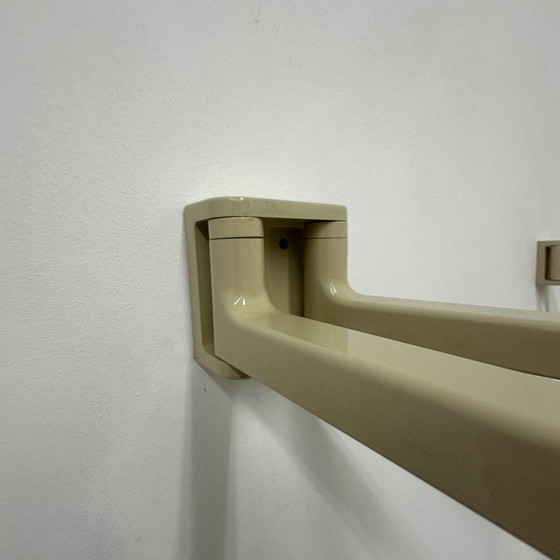 Image 1 of Jaren 70 Handdoeken Rek Handdoek Rekje Beige Vintage