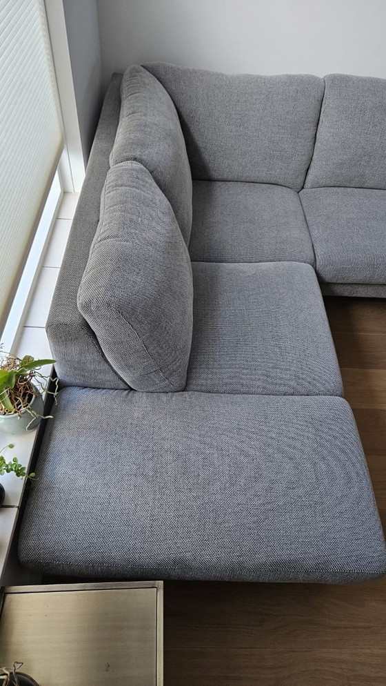 Image 1 of Beautiful light gray corner sofa from Montel (1.5 years old)