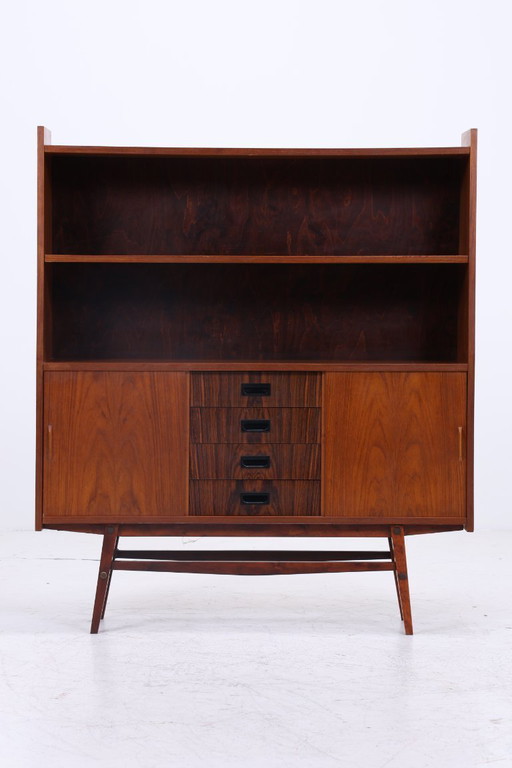 Estanteria teka vintage | Estanteria Mid Century | 60s retro libreria madera almacenaje palisandro #09-02