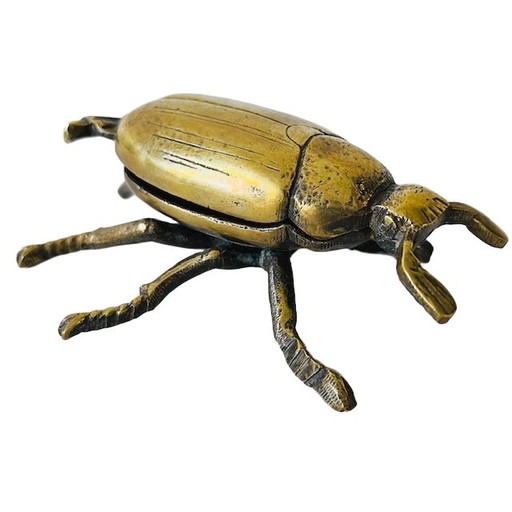 Vintage Italian brass beetle 1970's