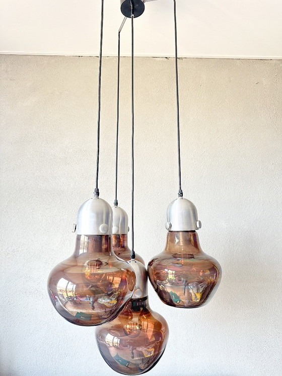 Vintage Nettetal Leuchten cascade lamp – Pendant lamps, Glass, Aluminium (photo 3 of 15)
