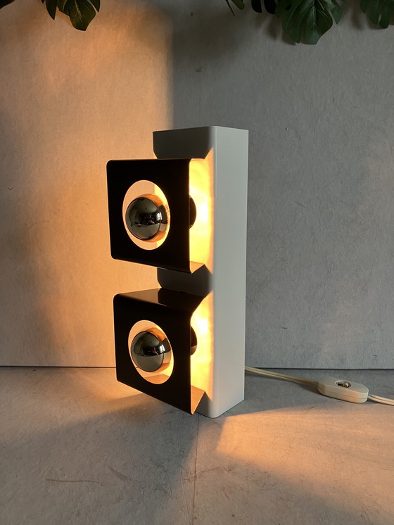 Image 1 of Vintage wall lamp cube spots by Philips, space age design.