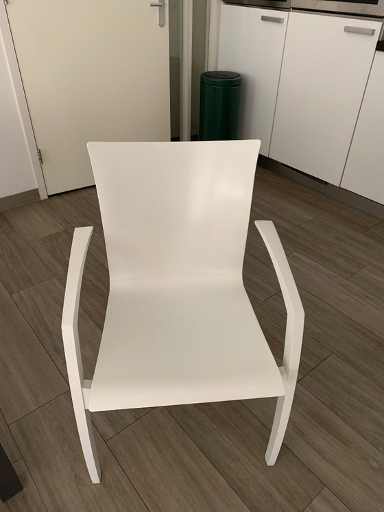 Image 1 of 8 chaises de salle à manger Leolux au design suédois