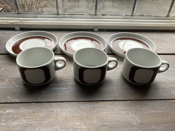 Image 1 of 3 kop en schotel bordjes vintage wolf kamagel