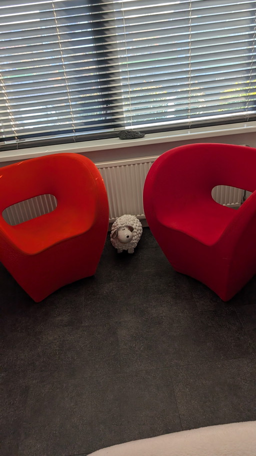 Set aus 2 originalen Moroso Victoria & Albert Sesseln – Ron Arad – Zip-off