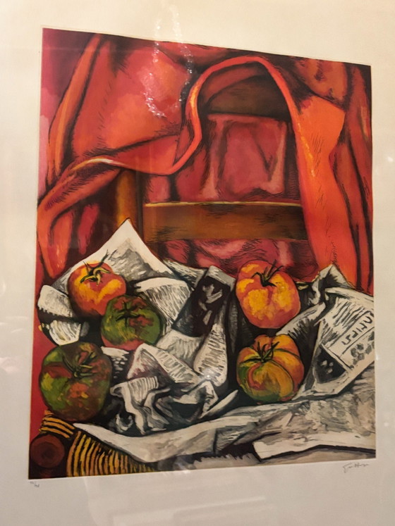 Lithograph of Still Life with Jacket by Renato Guttuso 1960s – Paintings & Drawings, Realisme (photo 6 of 7)