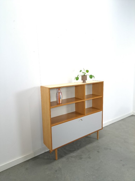 Image 1 of Danish Domino Mobler cabinet with flap door
