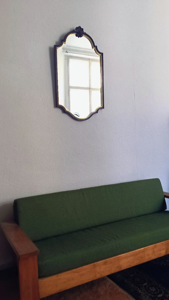 Vintage Deknudt Mirror (Belgium) – Hollywood Regency – 93 x 56 cm – Glass (photo 6 of 7)