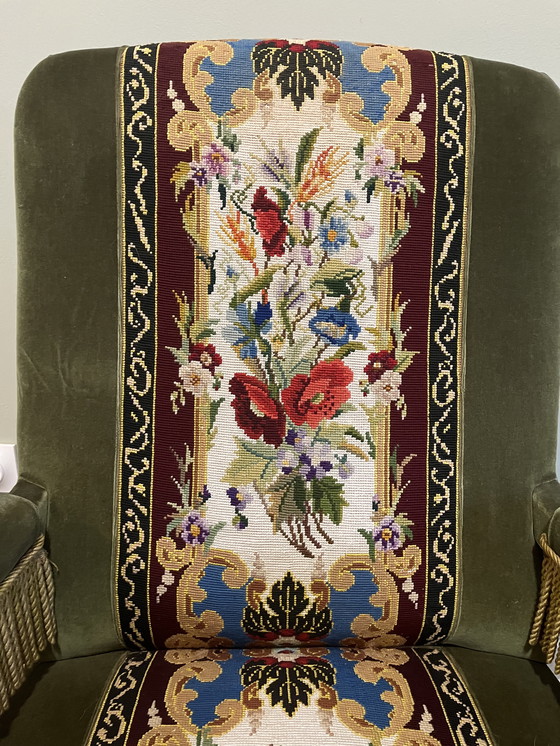 Image 1 of Coppia di poltrone in velluto