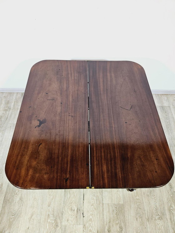 Antieke Kaarttafel in Mahonie, 19e eeuw – Bijzettafels (photo 19 of 19)