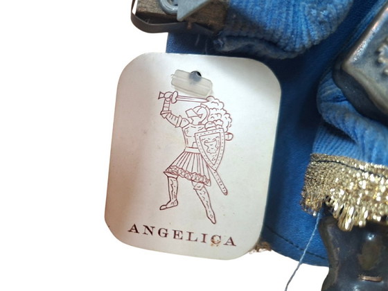 Image 1 of Couple de marionnettes siciliennes artisanales - Orlando et Angelica - Lanzafame Company