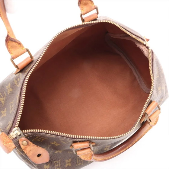 Speedy 30 Monogram Louis Vuitton – Top handle tassen, Leer, Canvas (photo 7 of 15)