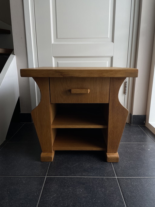 Beistelltisch aus Holz aus der Jahrhundertmitte