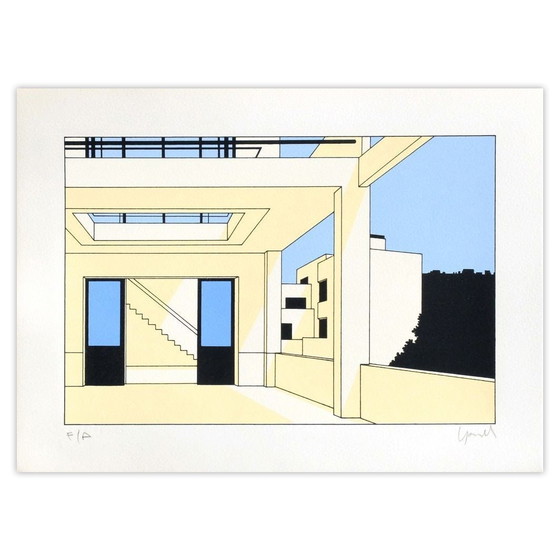 Image 1 of Jean-Pierre LYONNET Paris, Rue Mallet-Stevens 06 Signierter Siebdruck 1988