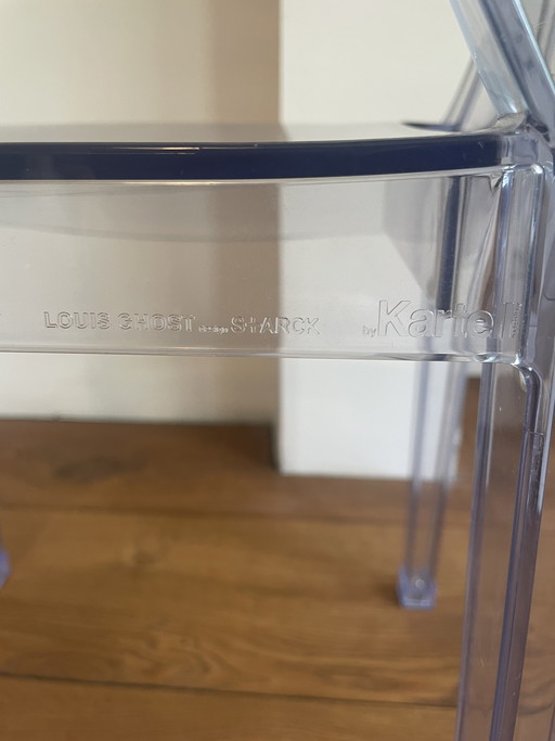 4 sedie Louis Ghost, vetro Philippe di Kartell
