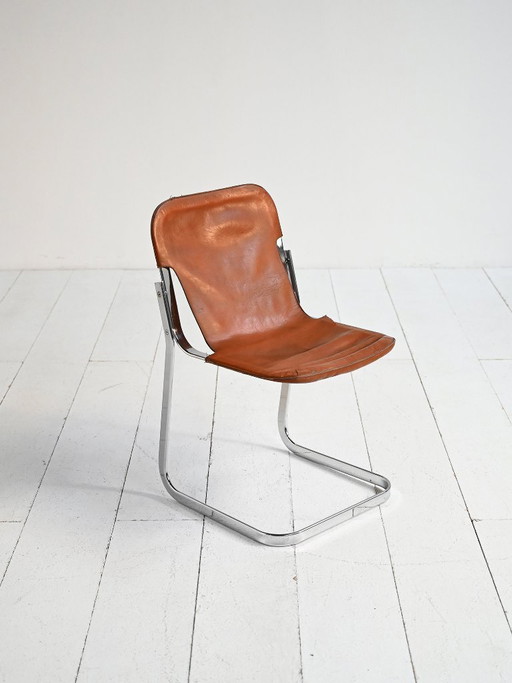Chaise attribuée à Willy Rizzo pour Cidue, années 1970