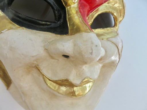 Masque Venitien XXL en papier maché, 1970