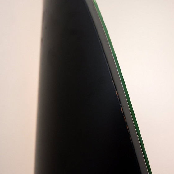 Image 1 of Specchio a figura intera vintage nero a forma di rossetto - anni '80