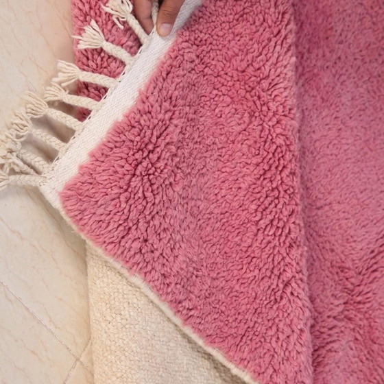 Alfombra bereber tradicional hecha a mano, rosa, 150/250 cm – Aime Té, Wool (photo 5 of 8)