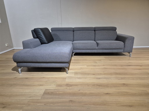 Xooon Corner Sofa - Anthracite - Fabric - Design - Headrests