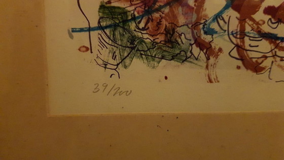 Image 1 of Per Kirkeby (1938) Kleur Lithografie"Abstracte Comp" Ges Gen