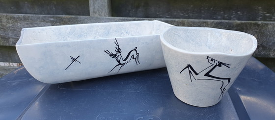 Image 1 of Vintage Cactus Bak Plantenbak en bloempotje 