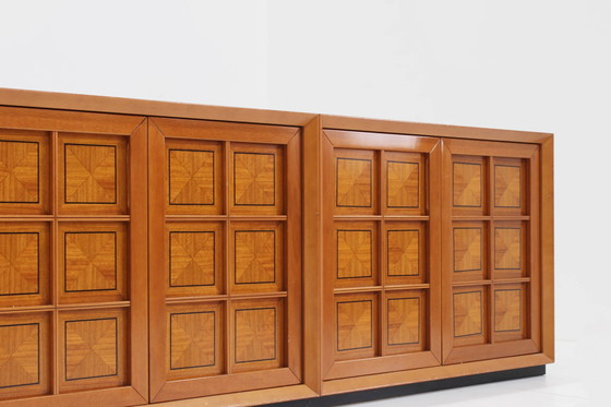 Image 1 of Vintage Brutalist Italiaans Sideboard Caccia Alla Volpe