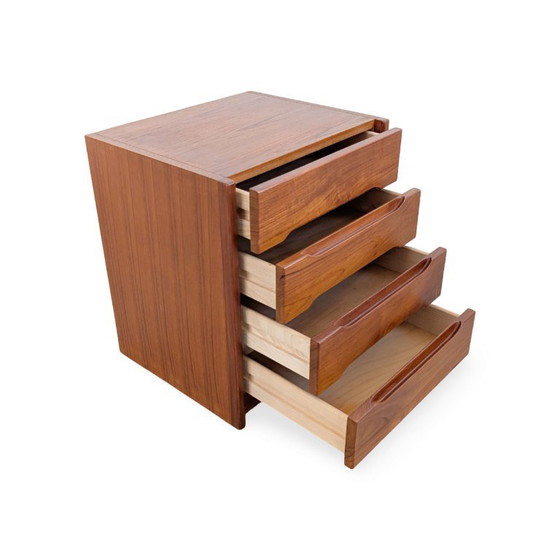 Midcentury Chest of drawers EW Bach Teak Nightstand Side table MCM 2, Wood, Brown (photo 6 of 9)