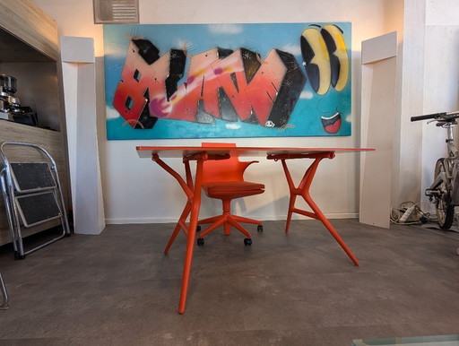 Kartell Spoon design tafel + bureaustoel | Antonio Citterio