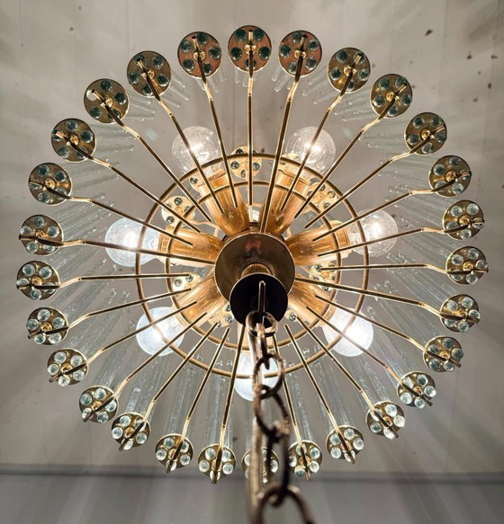 Image 1 of Mid-century chandelier/ceiling lamp by Gaetano Sciolari, Murano, Italy, 1970s.