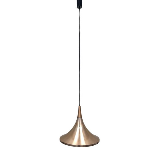 Lampada a sospensione tedesca "Semi" (tromba) – Rame, Rolf Krüger Staff Leuchten, 1970 (photo 4 of 15)