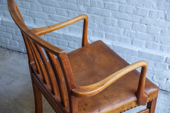 Image 1 of Ole Wanscher Modèle 1675 en Chêne, Fritz Hansen, Danemark des années 1940