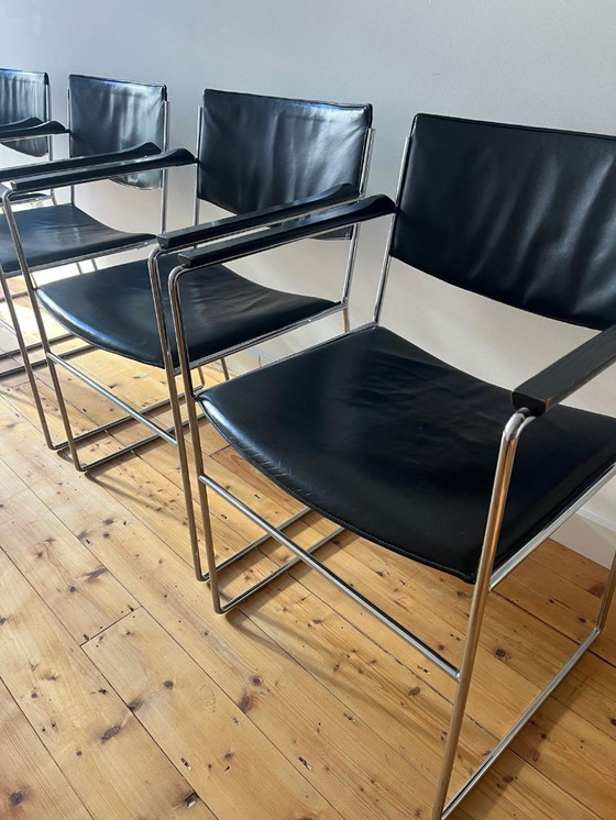 Image 1 of Juego de 4 sillas de comedor "DLA/DSA" de Arnold Merckx para Arco