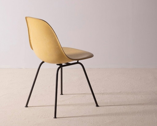 Eames Ochre Side Chair on H Base, Herman Miller 1960s