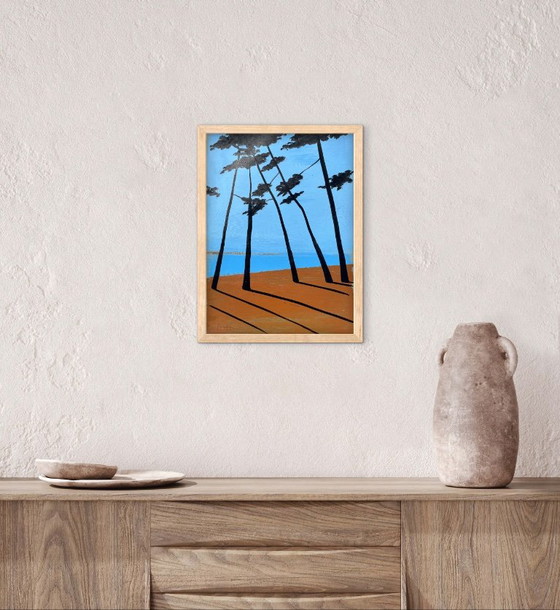 Acrylic and ink on paper, 40x30 cm, framed. – Paintings & Drawings (photo 7 of 10)