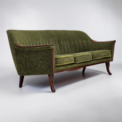 Divano vintage norvegese a 3 posti, anni '70, in legno di teak.