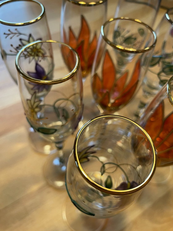 Juego exclusivo de Paul Nagel, serie Tiffany, 11 copas de champán. – Vasos y jarras, Glass (photo 12 of 14)
