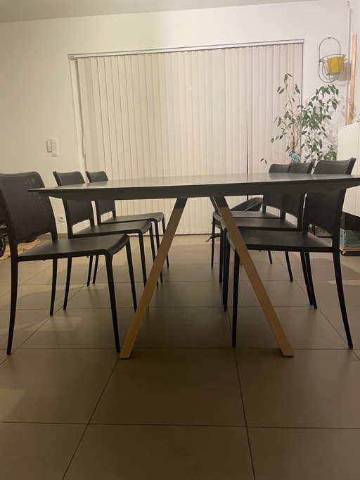 1X Table (Arki) + 6X Chaises Pedrali