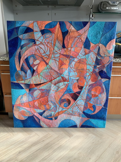 Painting Bargemon Provence.