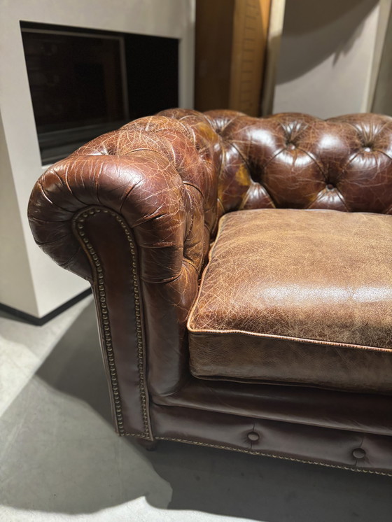 Image 1 of Chesterfield-Sofa von Ralph Lauren, 2,20 m breit