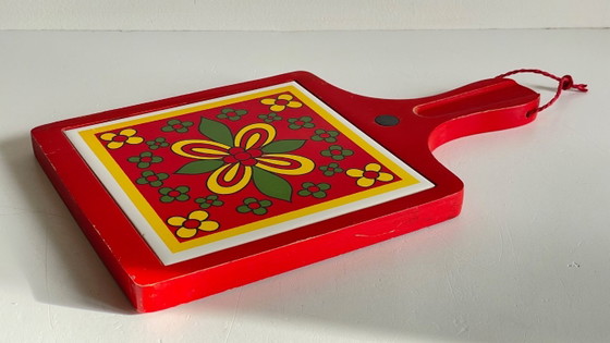 Vintage rode onderzetter – Keukenaccessoires, Ceramic, Wood (photo 25 of 30)