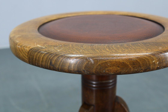 Image 1 of 1950s Piano Bentwood Beech Stool, Czechoslovakia