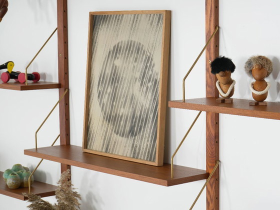 Image 1 of Estantería modular de teca, diseño danés, década de 1960, fabricada en Dinamarca.
